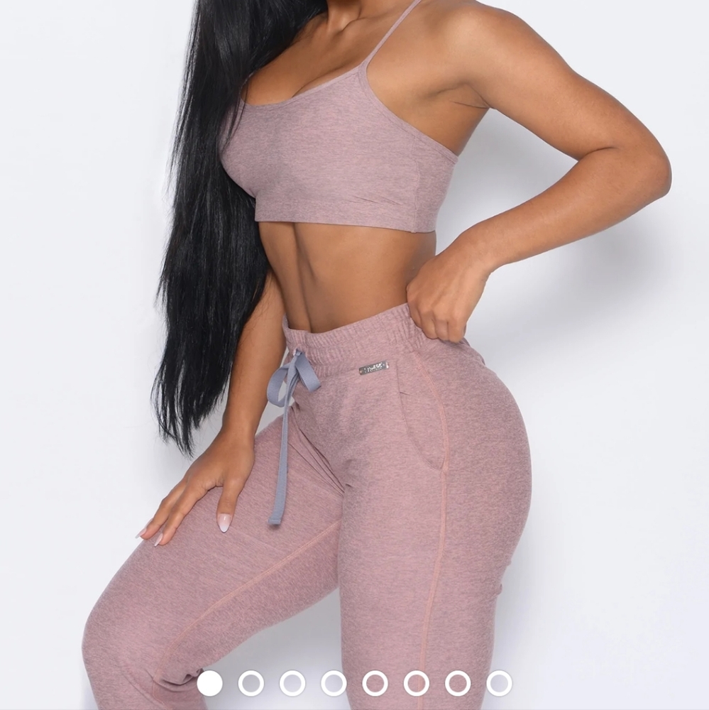 Bombshell Sportswear lounge set Sand Dune Color Size S (pants) Size M (bra)